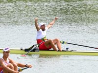 Emil Neykov, Men's Single Sculls, Bulgaria, 2021 World Rowing Under 23 Championships, Racice, Czech Republic / Detlev Seyb/MyRowingPhoto.com